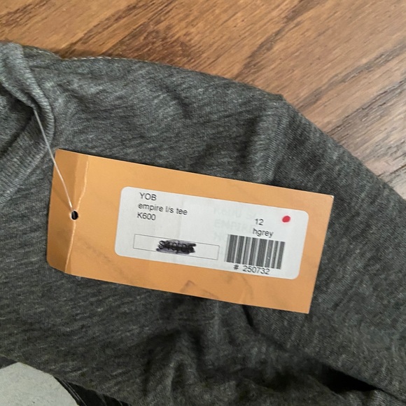 NWT Californian Vintage boys heather gray L/S NY t-shirt Size 12 - Picture 4 of 4